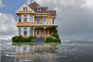 flooded house