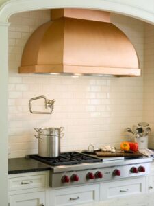 copper kitchen hood