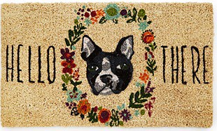 welcome mat dog