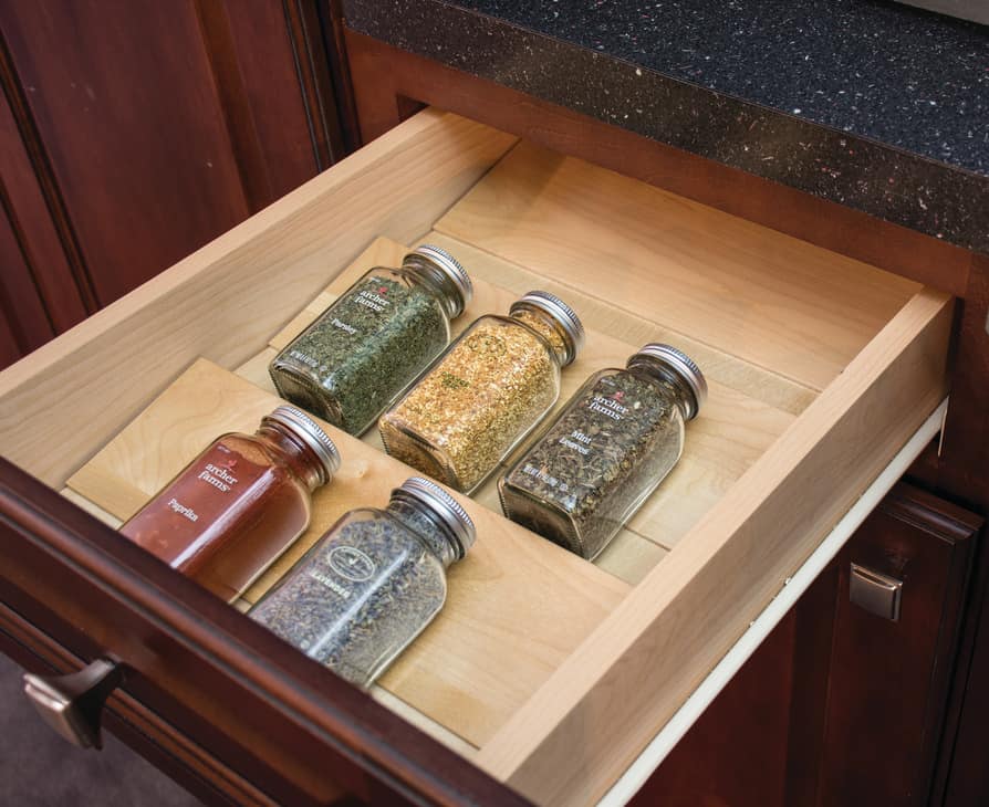drawer insert for holding spices from Hafele