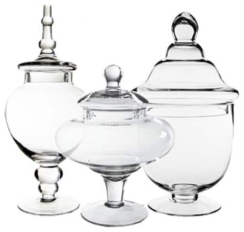traditional kitchen glass canisters