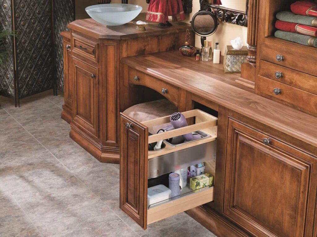 bathroom pullout organizer