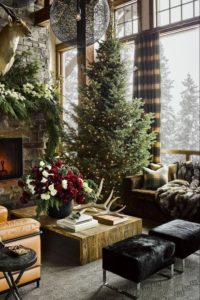 Log Cabin Christmas Decor