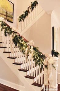 Garland on Staircase