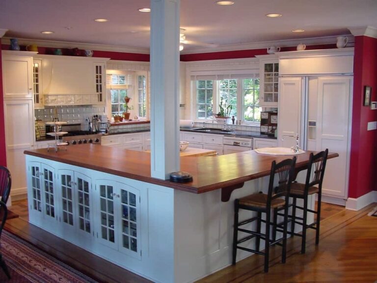 kitchen bar counter for load bearing wall