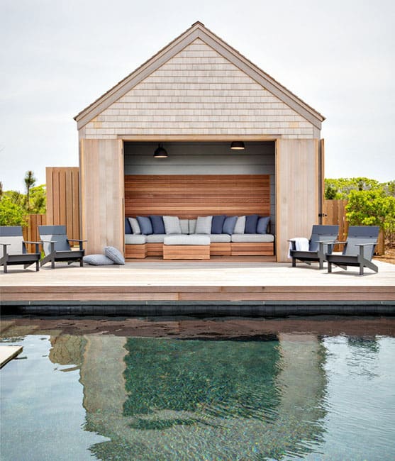 Coastal pool house