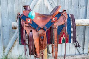 Saddle with blanket