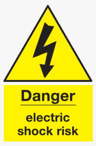 Caution electric shock