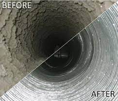 Air ducts before and after