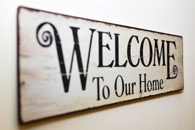 welcome-sign Buying a home