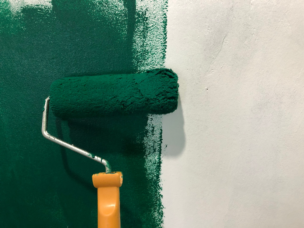 painting a wall